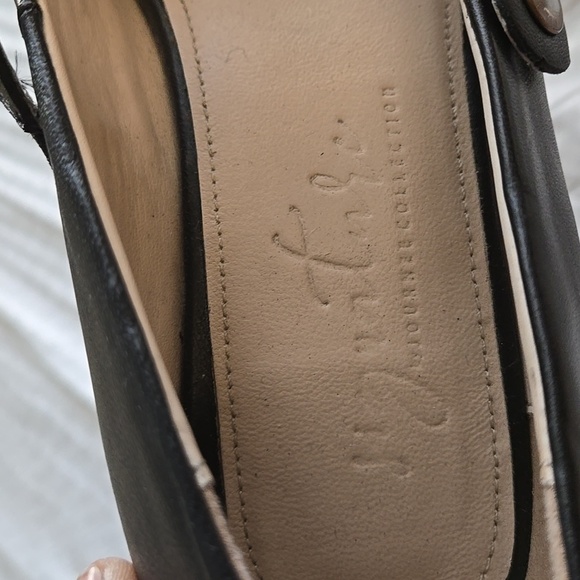 Signature By Journee Collection Black Genuine Leather Mary Jane Women's Shoes - Picture 8 of 11